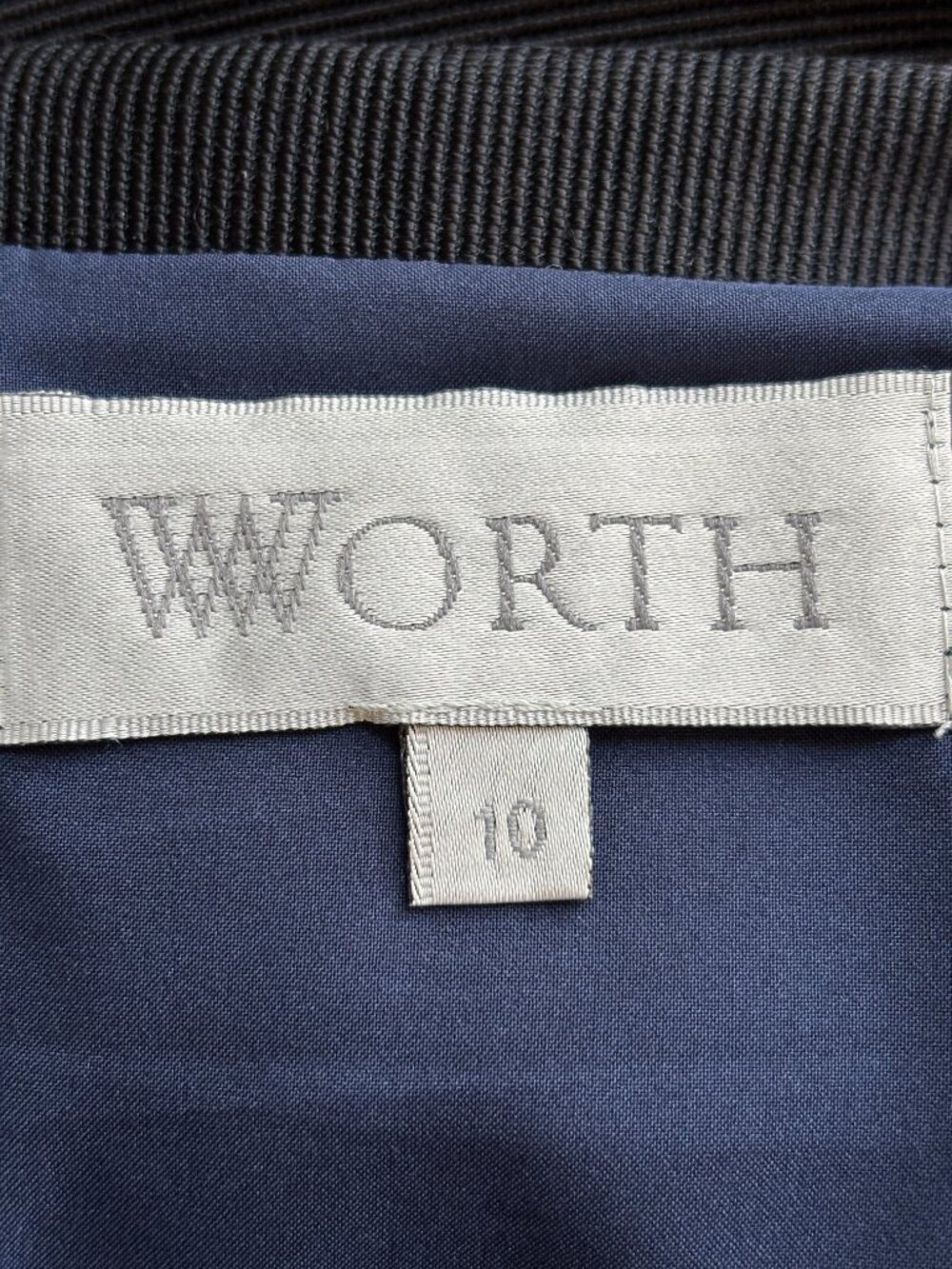 Worth Black Ribbed Wool Angora Pencil Skirt Made in USA Size 10 Like New - Picture 4 of 5